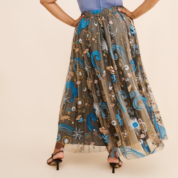 Anthropologie Geisha Designs Icon Tulle Maxi Skirt - Picture 3 of 10